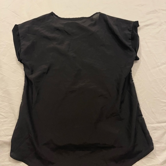 Delicate sheer black lace front top (fits a medium) - Picture 4 of 9